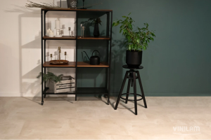 Виниловая плитка Vinilam Ceramo Stone WPC 71615 Бетон Белый