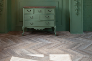 Виниловая плитка Vinilam Parquet Chevron Glue RI153616CL4 Шампань