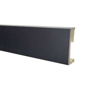 Salag Плинтус Black RAL9005 2,2 м (Alpha 60)
