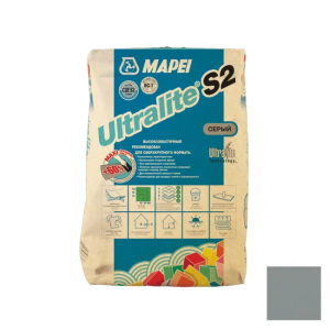 Клей для плитки Mapei UltraLite S2 C2E серый