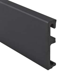 Salag Плинтус Black RAL9005 2,4 м (Alpha 80)