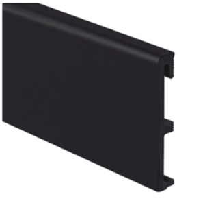 Salag Плинтус Black RAL9005 2,4 м (Alpha 100)