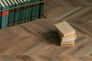 Фото Виниловая плитка Vinilam Parquet Chevron Glue RI153610CL4 Нормандия 