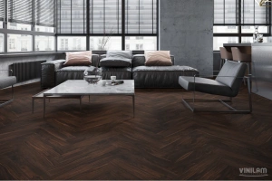 Фото Виниловая плитка Vinilam VinilPol Herringbone 9977 Паркет Да Винчи 