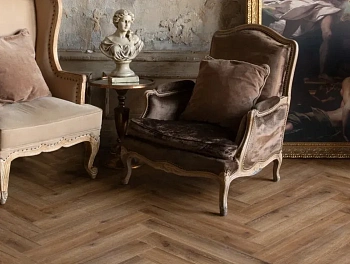 Виниловая плитка Vinilam VinilPol Herringbone Glue 9933 Паркет Франческо