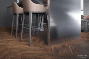 Фото Виниловая плитка Vinilam VinilPol Herringbone 9977 Паркет Да Винчи 
