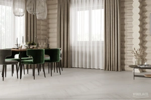 Фото Виниловая плитка Vinilam Parquet Herringbone IS11366 Санторини 