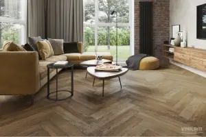 Виниловая плитка Vinilam Parquet Herringbone IS11377 Тусон