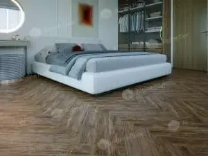 Ламинат Alpine Floor Herringbone 8 PRO NEW LF102-10 Дуб Бордо