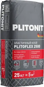 Клей для плитки Plitonit PlitoFlex 2500 серый C2 TE S1