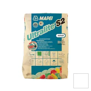 Клей для плитки Mapei UltraLite S2 C2E белый