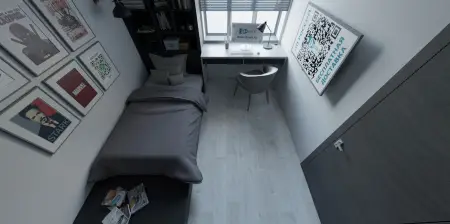 Линолеум Sinteros Bonus Duart 1 при дневном свете в интерьере